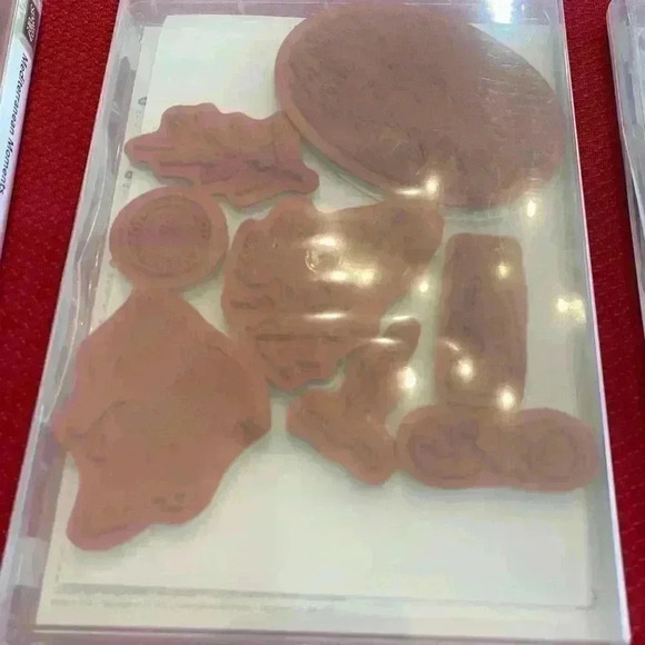 A grouping of three packages of stamps , Stampin A grouping of three packages . - Picture 5 of 7